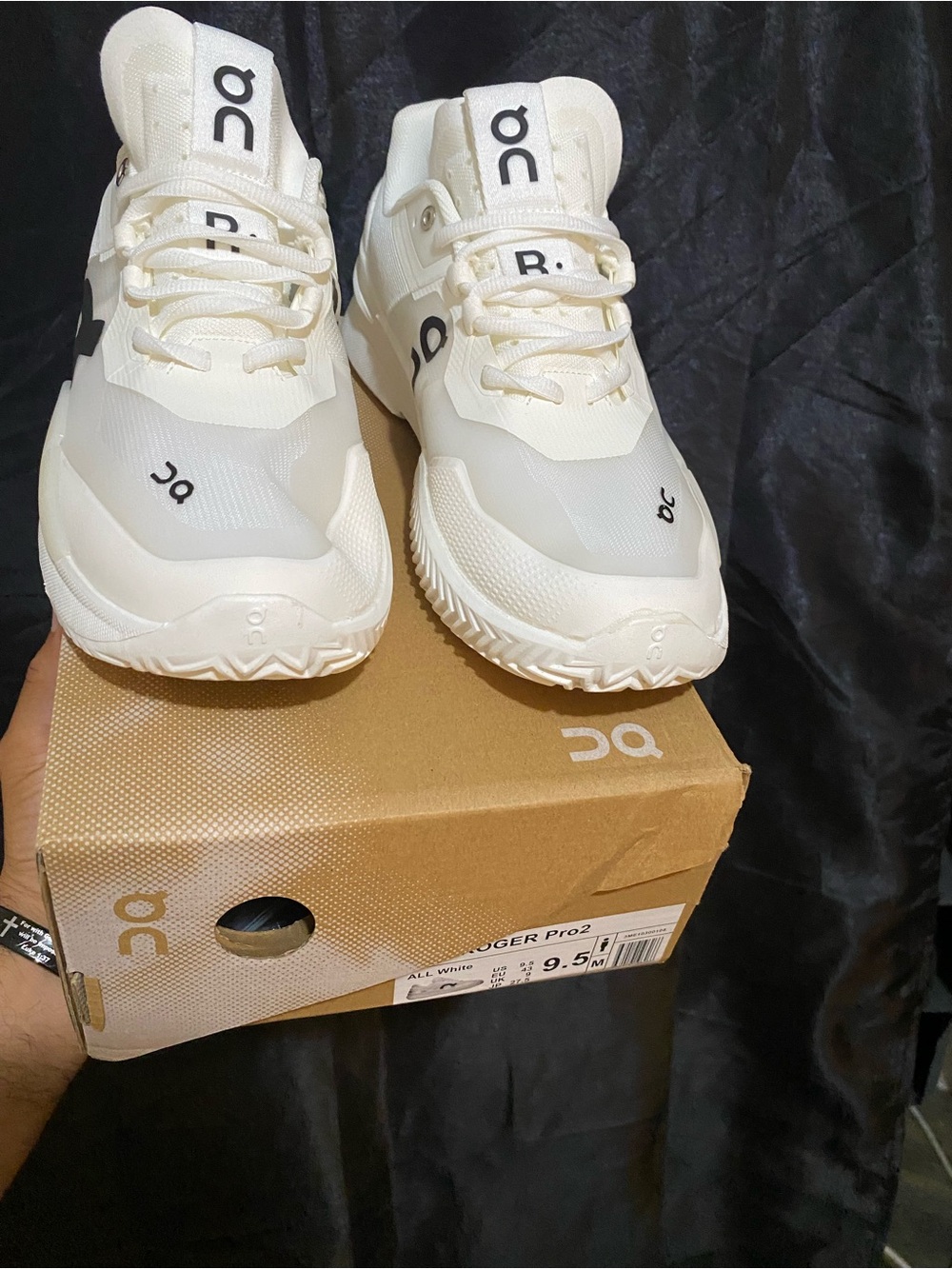 On Running Men’s White and Black Cloudnova Sneakers - Picture 3 of 10